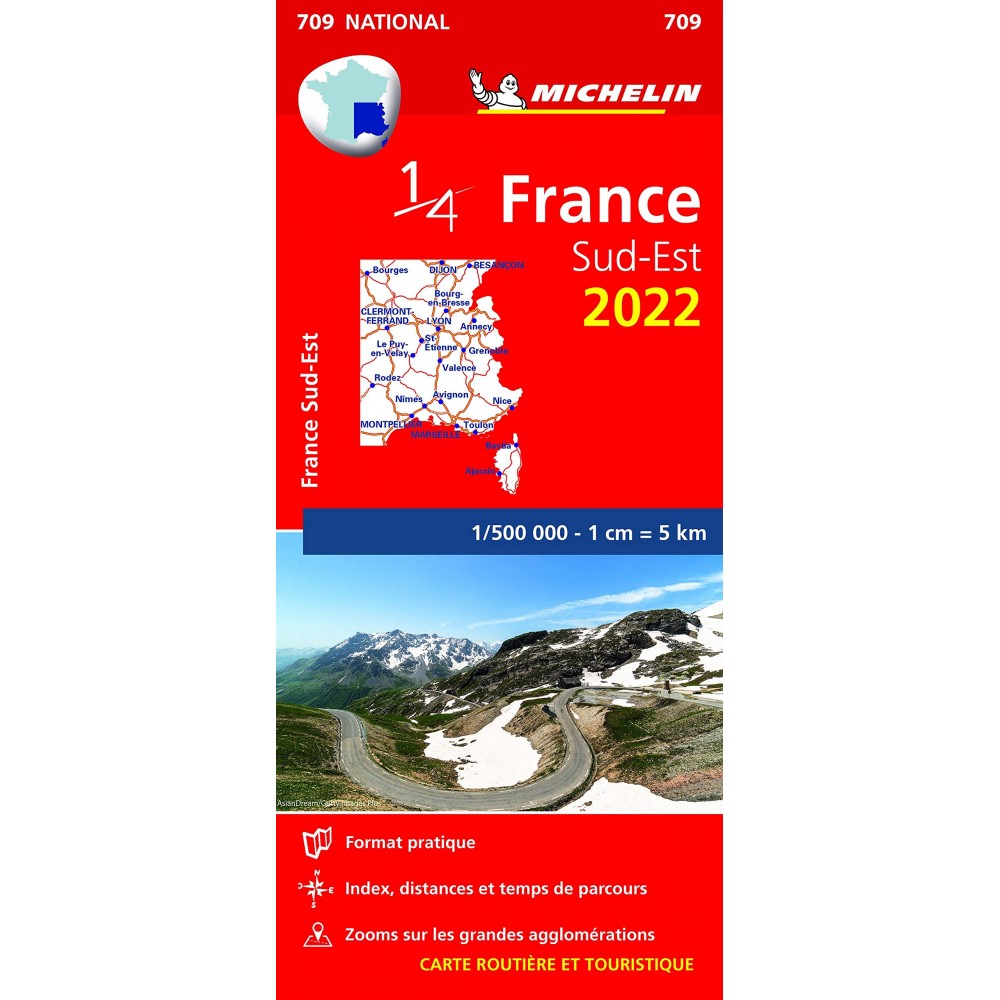 Frankrike sydöstra 709 Michelin